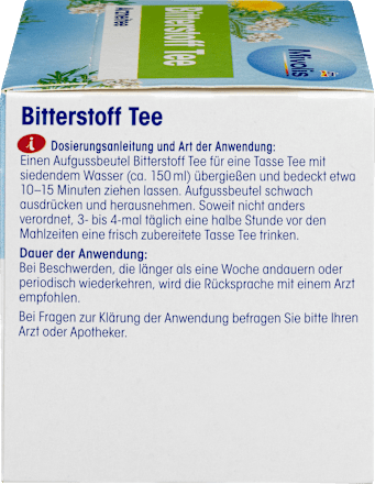 Medicinale thee, bittere thee (12 zakjes), 21 g