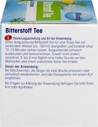 Medicinale thee, bittere thee (12 zakjes), 21 g