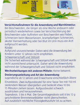 Arzneitee, Brennnessel Tee (12 Beutel), 21,6 g