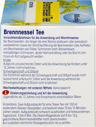 Medicinale thee, brandnetelthee (12 zakjes), 21,6 g