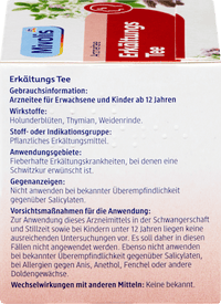 Arzneitee, Erkältungs Tee (12 Beutel), 24 g