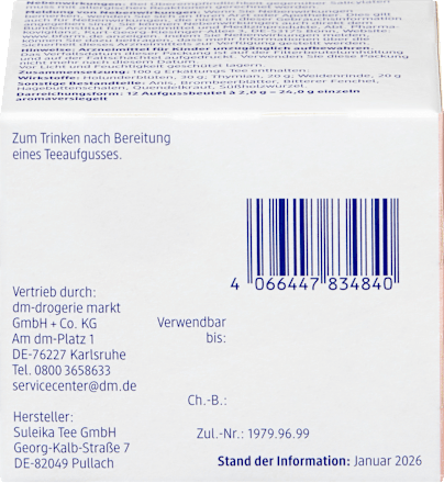 Arzneitee, Erkältungs Tee (12 Beutel), 24 g