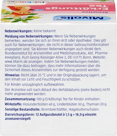 Arzneitee, Erkältungs Tee für Kinder (12 Beutel), 18 g