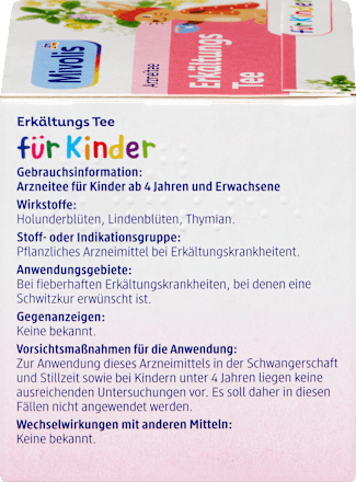 Arzneitee, Erkältungs Tee für Kinder (12 Beutel), 18 g