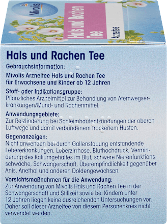 Medicinale thee, keel- en keelholtethee (12 zakjes), 18 g