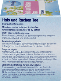 Medicinale thee, keel- en keelholtethee (12 zakjes), 18 g