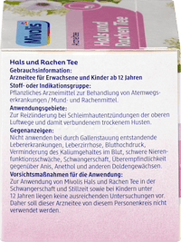 Mivolis Arzneitee, Hals & Rachen Tee (12 Beutel), 18 g