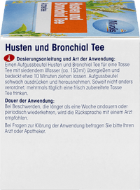 Arzneitee, Husten & Bronchial Tee (12 Beutel), 24 g