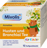 Arzneitee, Husten & Bronchial Tee für Kinder (12 Beutel), 18 g