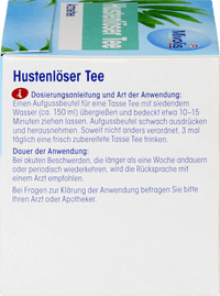 Arzneitee, Hustenlöser Tee (12 Beutel), 19,2 g