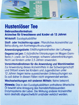 Arzneitee, Hustenlöser Tee (12 Beutel), 19,2 g