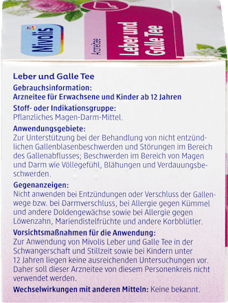 Arzneitee, Leber & Galle Tee (12 Beutel), 21 g