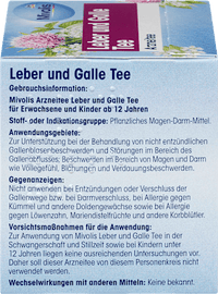 Medicinale thee, lever- en galblaasthee (12 zakjes), 21 g