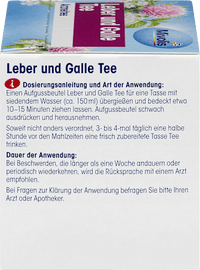 Medicinale thee, lever- en galblaasthee (12 zakjes), 21 g