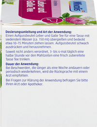 Mivolis Arzneitee, Leber & Galle Tee (12 Beutel), 21 g