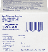 Medicinale thee, maag- en darmthee (12 zakjes), 21 g