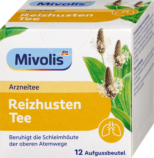 Tisane médicinale Mivolis, tisane pour la toux irritative (12 sachets), 16,8 g
