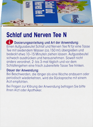 Medicinale thee, slaap- en zenuwthee N (12 zakjes), 18 g