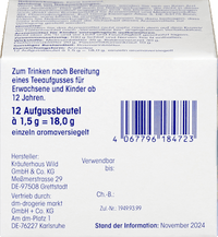 Medicinale thee, slaap- en zenuwthee N (12 zakjes), 18 g