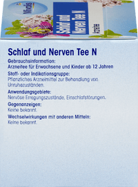 Medicinale thee, slaap- en zenuwthee N (12 zakjes), 18 g