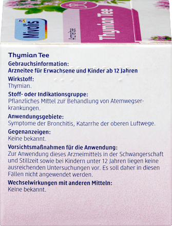 Arzneitee, Thymian Tee (12 Beutel), 16,8 g