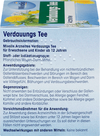 Medicinale thee, spijsverteringsthee (12 zakjes), 21 g