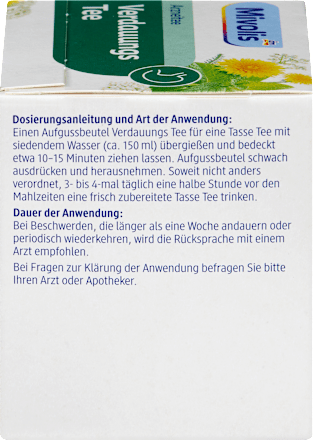 Arzneitee, Verdauungs Tee (12 Beutel), 21 g