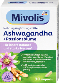 Ashwagandha + Passionsblume Kapseln 30 St, 13,7 g