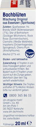 Bachblüten Tropfen Original, 20 ml Mivolis