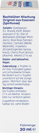 Bachblüten Tropfen Original, 20 ml