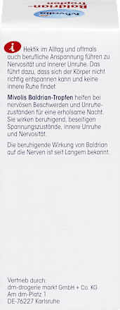 Baldrian-Tropfen, 100 ml Mivolis