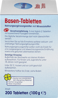 Basistabletten 200 stuks, 100 g