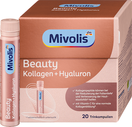 Beauty Kollagen + Hyaluron, Trinkampullen, 20 St, 500 ml