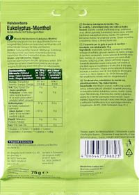 Suikervrije eucalyptus-menthol snoepjes, 75 g