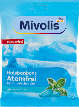 Bonbon, Halsbonbons Atemfrei, zuckerfrei, 75 g