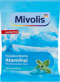Bonbon, Halsbonbons Atemfrei, zuckerfrei, 75 g