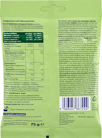 Bonbon, Halsbonbons Euklyptus-Menthol, zuckerfrei, 75 g
