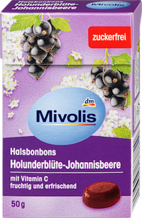 Bonbon, Holunderblüte-Johannisbeere, zuckerfrei, 50 g