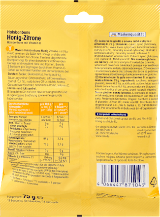 Honing-citroen snoep, 75 g