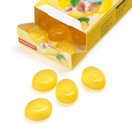 Gember-Citroenmelisse snoep, suikervrij, 50 g