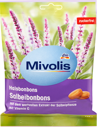 Snoep, salie snoepjes, suikervrij, 125 g