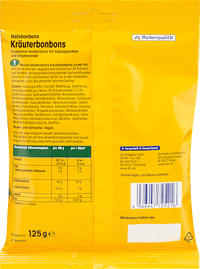 Suikervrije kruidensnoepjes, 125 g