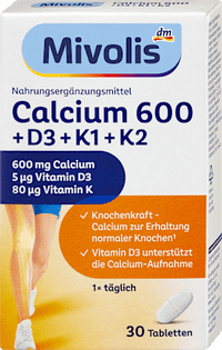 Calcium 600 + D3 + K1 + K2 Tabletten 30 St, 50 g