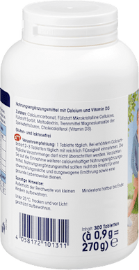 Calcium + D3 tabletten, 300 stuks, 300 stuks
