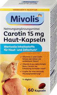 Carotin 15mg Haut-Kapseln 60 St, 23 g
