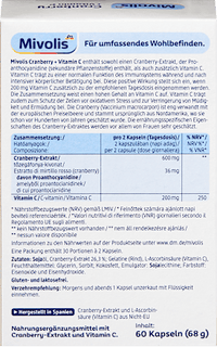 Cranberry + Vitamin C Kapseln, 60 St, 68 g