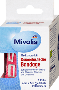Dauerelastische Bandage, 6 cm x 5 m (gedehnt), 1 Rolle, 1 St