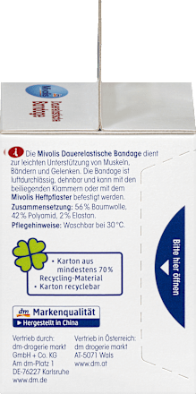Dauerelastische Bandage, 6 cm x 5 m (gedehnt), 1 Rolle, 1 St