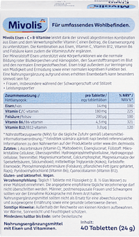 Eisen + C + B-Vitamine Tabletten 40 St, 24 g