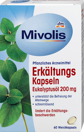 Eucalyptusolie koude capsules, 60 stuks